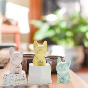 סיליקון עובש כלב כלב בולדוג צרפתי יושב שולחן הבית עציץ diy - Product Image 2