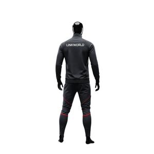 Survêtement de sport surdimensionné léger en polyester polaire avec logo personnalisé du fabricant, imprimé réfléchissant, taille plus, streetwear, jogging - Product Image 3