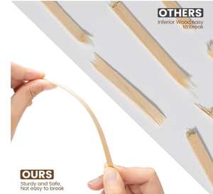 Varillas agitadoras de madera de abedul de 165mm-Agitadores de bebidas desechables naturales - Product Image 4