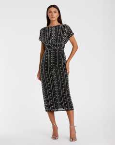 Elegante patrón floral trompeta/sirena noche fiesta vestido de baile de lujo sin mangas con cuentas lentejuelas bordado cuerpo forma vestido largo - Product Image 4