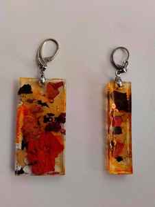 Boucles d'oreilles créoles en résine vintage personnalisables pour femmes et filles Design personnalisé Stud Pearl Stone Angel Style Jewelry for Parties Gifts - Product Image 2