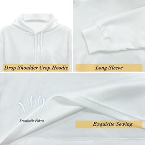 Sudaderas con Capucha de Manga Larga para Mujer, Estilo Deportivo, Tops Cortos con Estampado por Sublimación, Casuales para Otoño e Invierno - Product Image 6