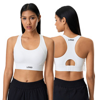 Soutiens-gorge de sport à fort impact pour femmes, soutien-gorge de sport à compression à couverture complète, rembourré, avec bretelles réglables
