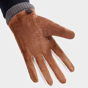 Mejor Material Guantes de cuero Pantalla táctil Nuevo diseño Transpirable Casual Aplicable para la temporada de invierno Precio al por mayor Hecho - Product Image 4