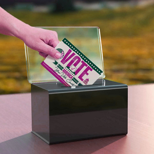 ขวดเคล็ดลับการบริจาคที่ชัดเจนเป็นมิตรต่อสิ่งแวดล้อมทันสมัยขนาดรูปร่างที่กำหนดเอง - Product Image 5