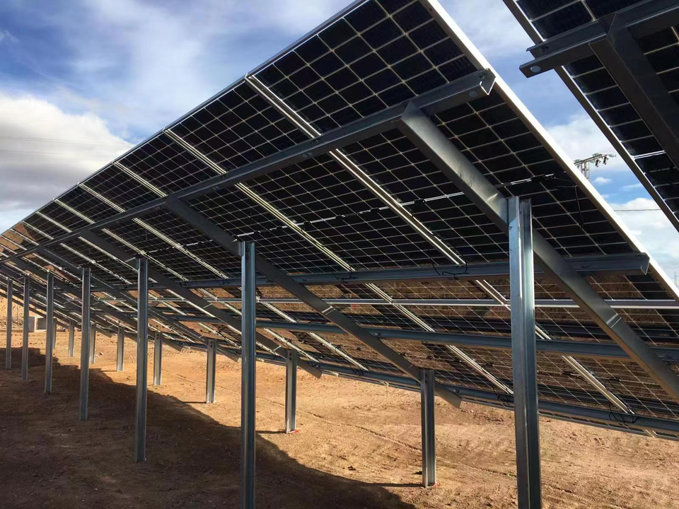 Galvanized Steel Pile Ground Solar Mounting Systems Solar Panel Mounts ...