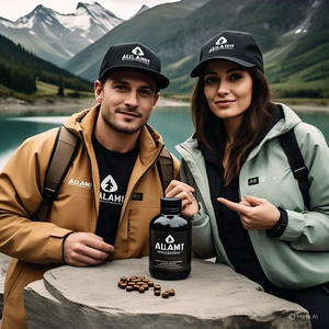 Capsules de Shilajit de l'Himalaya séchées au soleil organiques d'acide fulvique naturel pur 100% de marque privée, paquet de 30 pièces sans danger pour les femmes enceintes - Product Image 1