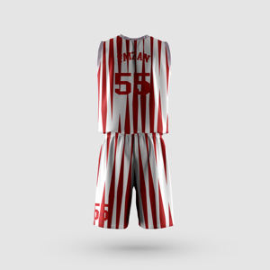 Men's Reversible Basketball Jersey <b>Set</b> Personalized Summer Uniform with Breathable Feature Plus Size Printed Technics - Product Image 4