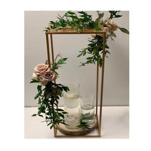 Pièce maîtresse en fer de couleur noire au design admirable centres de table de mariage de taille personnalisée de qualité supérieure en Inde - Product Image 2