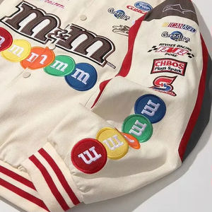 Wool Street Style Leather Logo Vintage <b>Baseball</b> <b>Bomber</b> Letterman <b>Jackets</b> for Men Custom Cotton Brand Customize - Product Image 3