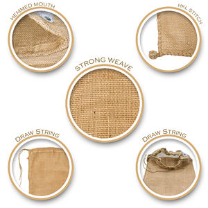 Saco de Yute con Cordón, Saco de Arpillera Resistente para Control de Inundaciones, Construcción, Agricultura y Suministro Industrial a Granel - Product Image 3