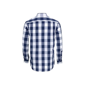 Chemise boutonnée décontractée pour hommes de qualité supérieure 100% coton flanelle manches longues coupe régulière caractéristique anti-rides - Product Image 2