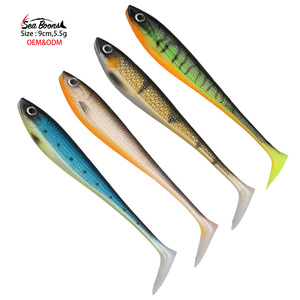Spinpoler Appât en plastique souple pour brochet Appât nageur Big Shad Leurre Paddle Tail Wobbler Silicone Appât Perche Brochet Pêche <span class=keywords><strong>Poisson</strong></span> d'eau salée - Product Image 2