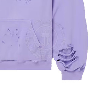 Sweat-shirts décontractés d'hiver en mélange polyester/coton fabriqués au Pakistan pour hommes, avec logo personnalisé et tissu polaire - Product Image 6