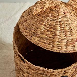 Cute bear-shaped <b>basket</b> woven from water hyacinth Handmade Storage <b>Basket</b> Wholesale eco-friendly Made in Vietnam - Product Image 4