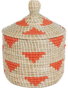 Venta al por mayor Seagrass Bamboo Cesto Cesta de almacenamiento de ropa con tapas para cocina y uso doméstico Hecho en Vietnam - Product Image 1