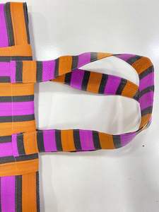 Indian Recycled PP Striped Woven Eco-friendly Shopping <b>Tote</b> Bags & Pouches Customized Color & Logo Made in India - Product Image 6