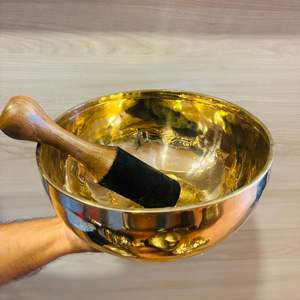 Bol en métal d'inspiration bouddhiste tibétaine L'élévation spirituelle et l'équilibre intérieur élèvent l'énergie avec un design artisanal - Product Image 3