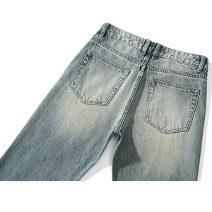 Nuevos pantalones vaqueros profesionales para hombres, pantalones vaqueros desgastados con lavado ácido, fabricación de ropa, pantalones acampanados para hombres, precio muy barato - Product Image 6