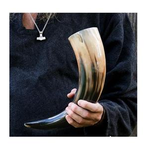 Indian Handmade Natural Crafts Elegant Traditional Viking <b>Drinking</b> <b>Horn</b> - Product Image 5