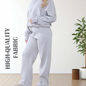 Ensemble de survêtement zippé élégant et personnalisé pour femmes, tendance et pratique pour superposer des survêtements pour femmes - Product Image 4