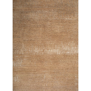 พรมขนสัตว์ผสมไหมถักมือสีเบจน้ำตาล Entropy รูปทรงสี่เหลี่ยมผืนผ้า สีพื้น สำหรับบ้าน รถยนต์ ห้องนั่งเล่น ห้องโถง ทางเดิน - Product Image 3