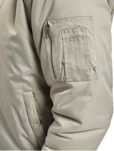 Veste bomber pour homme, coupe-vent, chaude, hiver, épaisse, authentique, veste de baseball surdimensionnée pour homme, coque en polyester - Product Image 6