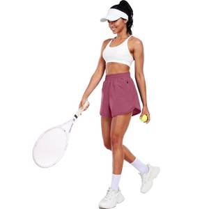 Shorts de sport Bermuda pour femmes pour le yoga athlétique, la course à pied, avec tissu respirant et poche latérale - Product Image 1