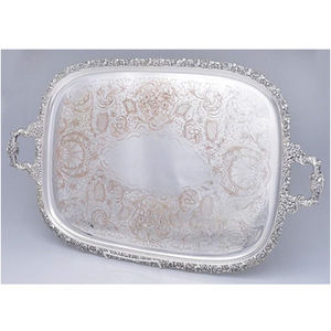 Organisateur d'argenterie de forme personnalisée plateau de service exquis grand plateau de nourriture pour le service de thé et de café de cuisine pour les fournitures de mariage - Product Image 2