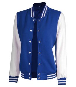 Veste de baseball vintage pour femme en peau de mouton, style bomber, toile, rembourrage en polyester, respirante, imperméable, doublure en soie, écologique - Product Image 1