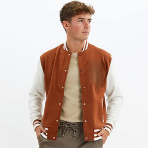 Meilleure qualité personnalisé unisexe adulte jeunesse laine hiver chaud Varsity veste col montant Streetwear Style nouveau Letterman Design - Product Image 2