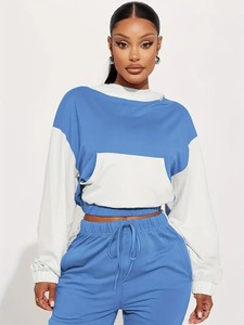 Cozy Tracksuit 2Pieces Set <b>Women</b> - Color Block Athletic Tracksuit With Zip-Up <b>Jacket</b> & Jogger Pants for Fashion & Comfort - Product Image 6