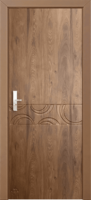 Porte extérieure en composite polymère MDF au design moderne, cadre en plastique massif, finition pour façades d'appartements – Vente en gros