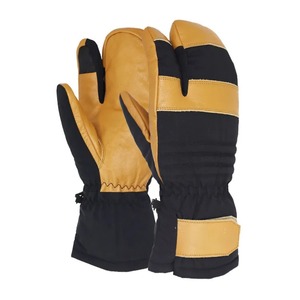 Guantes de esquí de cuero de calidad profesional, mitones de Snowboard antideslizantes cómodos a prueba de viento con calefacción para jóvenes adultos, equipo Premium - Product Image 5