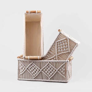 Magnifique ensemble de paniers en jute pour le salon - Product Image 3