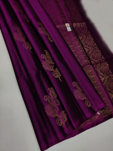 Sari de fête pour femmes FABZONE FSJ en soie Kanchivaram Pethani et nylon - Product Image 4