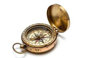 Brújula Náutica Clásica de Latón Macizo, Instrumento de Navegación de Bolsillo, Coleccionable para Capitán de Barco Marítimo o Marinero - Product Image 5