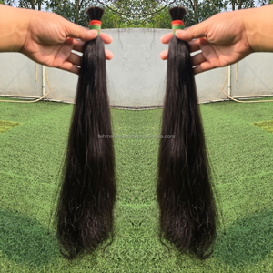 Extensiones de Cabello Natural Liso Premium de Indonesia, Doble Trama, Puntas Completas, 100% Cabello Humano con Cutícula Alineada, Sin Procesar - Product Image 5