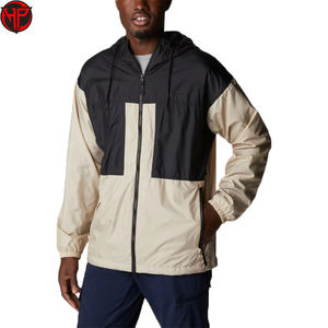 Chaqueta Cortavientos Disponible a Precio Económico, Ligera, Cómoda, con Colores Contrastantes, Chaqueta de Nailon Antiarrugas para Hombre - Product Image 1