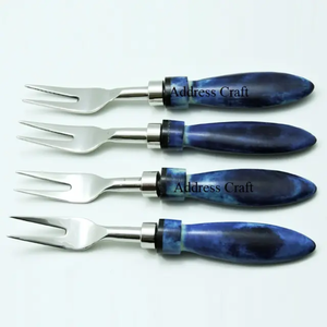 Juego de Cubiertos de Acero Inoxidable con Mango Acrílico de Lujo, Juego de 4 Cubiertos Aptos para Lavavajillas, Juego de Cubiertos para Queso Z F Craft Impex - Product Image 5