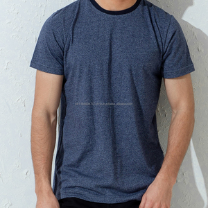 Tissu en jersey doux et lisse coupe décontractée standard tour de cou côtelé 100% polyester Game Royal Mens Fitness T-Shir - Product Image 2