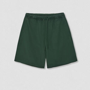 กางเกงขาสั้นผ้าวูลสำหรับผู้ชาย425ก. กางเกงวอร์มกางเกงกีฬาขาสั้นลำลองจัดส่งง่าย - Product Image 5