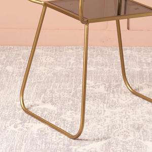 Venta al por mayor de mesa de almacenamiento portátil de 2 niveles con Base de Metal, diseño de granja moderno, muebles pequeños para el hogar, mesa auxiliar promocional barata - Product Image 4