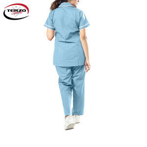 Nouveau Style personnel médical uniforme unisexe hôpital vêtements pour hommes Polyester mode conceptions gommage uniforme en toile - Product Image 6