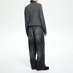 กางเกงยีนส์ของผู้ชายกางเกงยีนส์ลำลองทรงหลวมไซส์ใหญ่พิเศษระบายอากาศได้ดี - Product Image 5