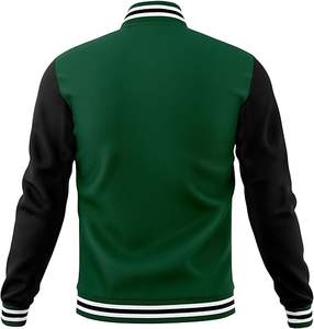 Chaqueta universitaria de algodón ligera a la moda para hombre, abrigo de bombardero de béisbol bordado pacífico para ropa informal, posición de logotipo frontal - Product Image 3