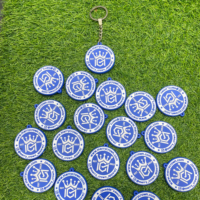 Porte-clés en caoutchouc PVC multicolores de qualité supérieure, design de logo personnalisé, accessoires vestimentaires tendance quatre saisons sur mesure