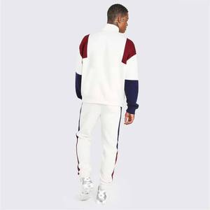 Chándal de algodón 100% con cremallera personalizado de alta calidad, chándal transpirable con parche, diseño libre de trabajo, chándal de talla grande para hombres - Product Image 2