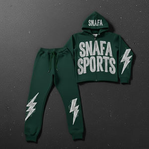 Conjunto Deportivo de Alta Calidad para Hombre, Talla Grande, con Capucha, Ropa Casual, Pantalones y Sudadera con Logotipo Personalizado - Product Image 1