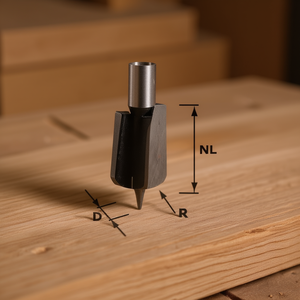 Fraise à queue ronde Festool à pointe en carbure HW S8 R5 - Product Image 3